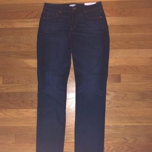 Loft dark wash jeans, 30/10 T